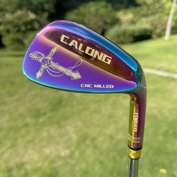 Calong Cross Golf Wedges Silvery/Rainbow 48 50 52 54 56 58 60 Degree With 115g Steel Shaft Spin Milled Face RH Men Golf Clubs - Image 6