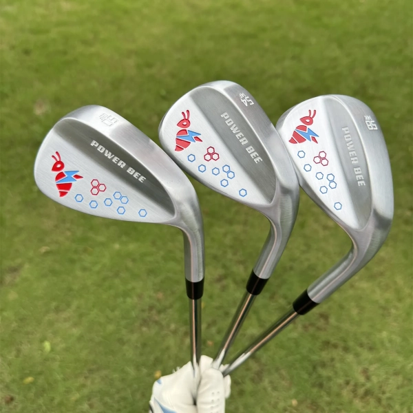 Calong Power Bee Golf Wedges Silver/Grey Sand Wedge 48 50 52 54 56 58 60 62 Degree Milled Face Golf Clubs - Image 4
