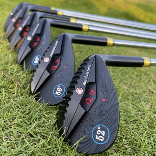 Calong Absolute Sand Golf Wedges Black 52 56 60 64 68 72 Degree With 115g Stiff Steel Shaft Full Spin Milled Face - Improve Your Golf Game - Image 3