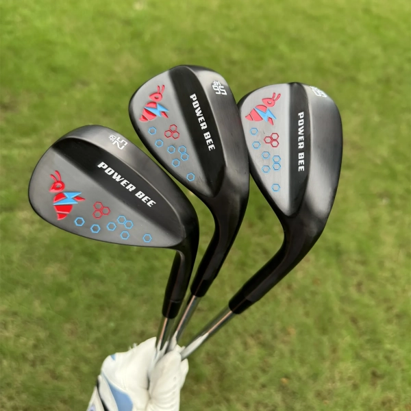 Calong Power Bee Golf Wedges Silver/Grey Sand Wedge 48 50 52 54 56 58 60 62 Degree Milled Face Golf Clubs - Image 2