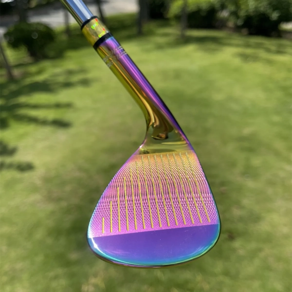 Calong Cross Golf Wedges Silvery/Rainbow 48 50 52 54 56 58 60 Degree With 115g Steel Shaft Spin Milled Face RH Men Golf Clubs - Image 7