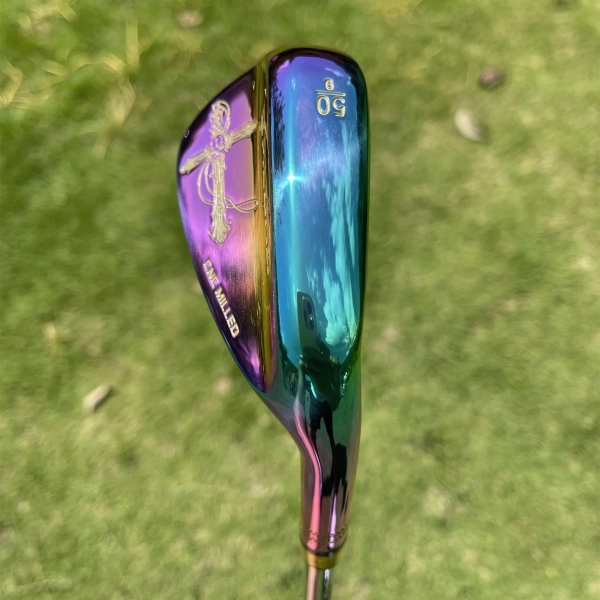 Calong Cross Golf Wedges Silvery/Rainbow 48 50 52 54 56 58 60 Degree With 115g Steel Shaft Spin Milled Face RH Men Golf Clubs - Image 8