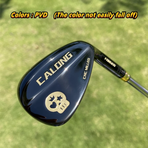 Calong Skull Golf Wedges Black/Rainbow 48 50 52 54 56 58 60 Degree With 115g Steel Shaft Spin Milled Face -Stroke Wedge Game - Image 5