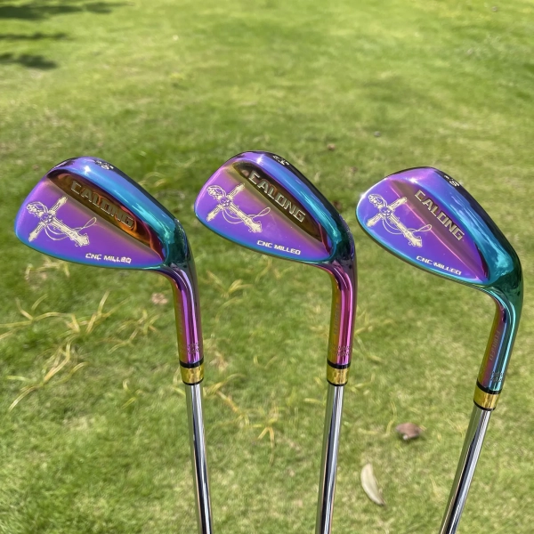 Calong Cross Golf Wedges Silvery/Rainbow 48 50 52 54 56 58 60 Degree With 115g Steel Shaft Spin Milled Face RH Men Golf Clubs - Image 2