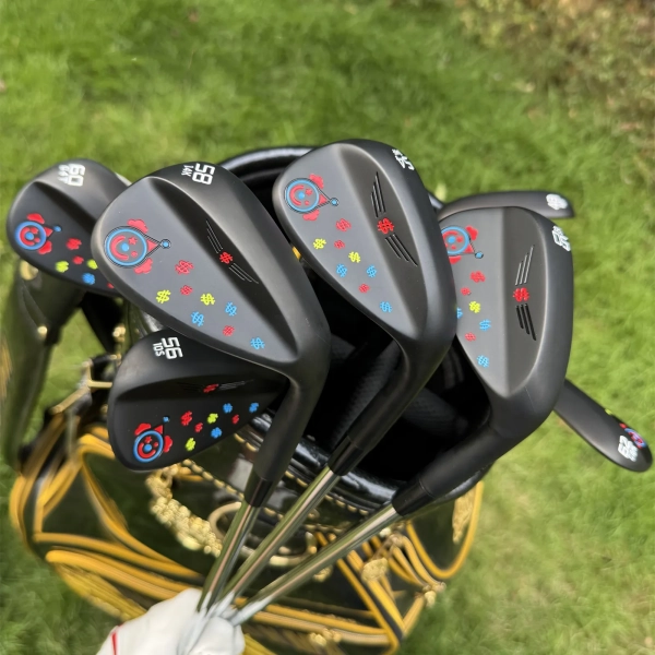 Calong Clown Golf Wedges Black Colors 48 50 52 54 56 58 60 62 Degree With 115g Stiff Steel Shaft -Full Spin Milled Face - Image 2