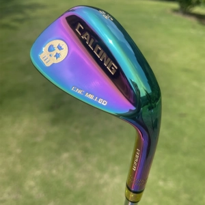 Calong Skull Golf Wedges Black/Rainbow 48 50 52 54 56 58 60 Degree With 115g Steel Shaft Spin Milled Face -Stroke Wedge Game