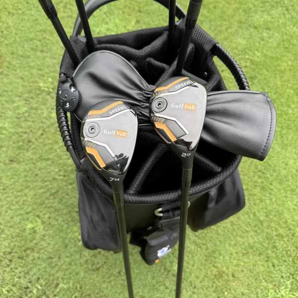 Calong Speed Golf Hub Golf Hybrids 17 20 23 26 30 34 Degree with Graphite Shaft 65g SR Flex Rescue Adjustable Weight RH Men Golf Clubs Headcover - Image 2