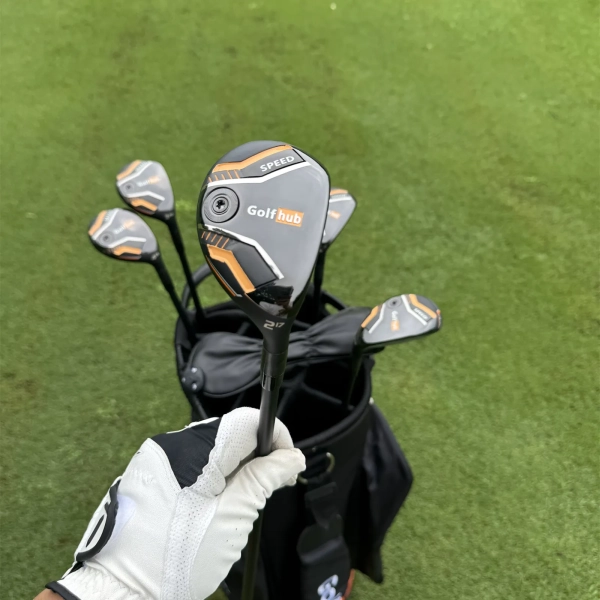 Calong Speed Golf Hub Golf Hybrids 17 20 23 26 30 34 Degree with Graphite Shaft 65g SR Flex Rescue Adjustable Weight RH Men Golf Clubs Headcover - Image 3