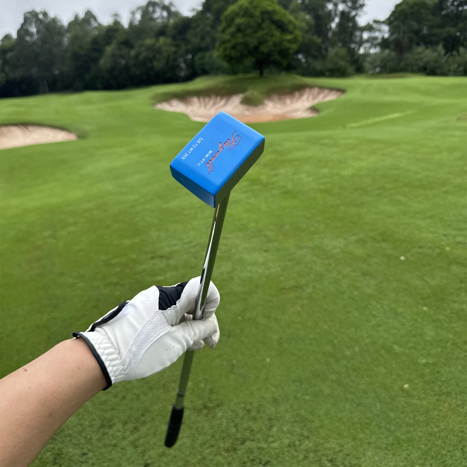 Calong Mini Golf Putter Black/Blue 34inch RH 375g Putter Head CNC Milled Face – Practice Putting / Paly Golf - Image 3