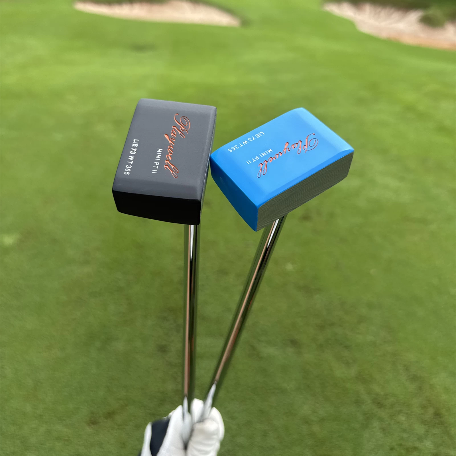Calong Mini Golf Putter Black/Blue 34inch RH 375g Putter Head CNC Milled Face – Practice Putting / Paly Golf