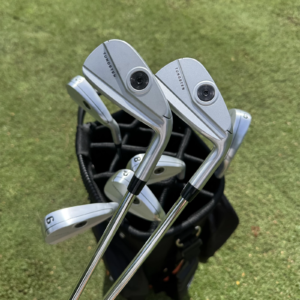 Calong X330 Forged Golf Irons Set 4 5 6 7 8 9 P with NS950 Stiff Shaft Tungsten Hollow Design-Removable Weights