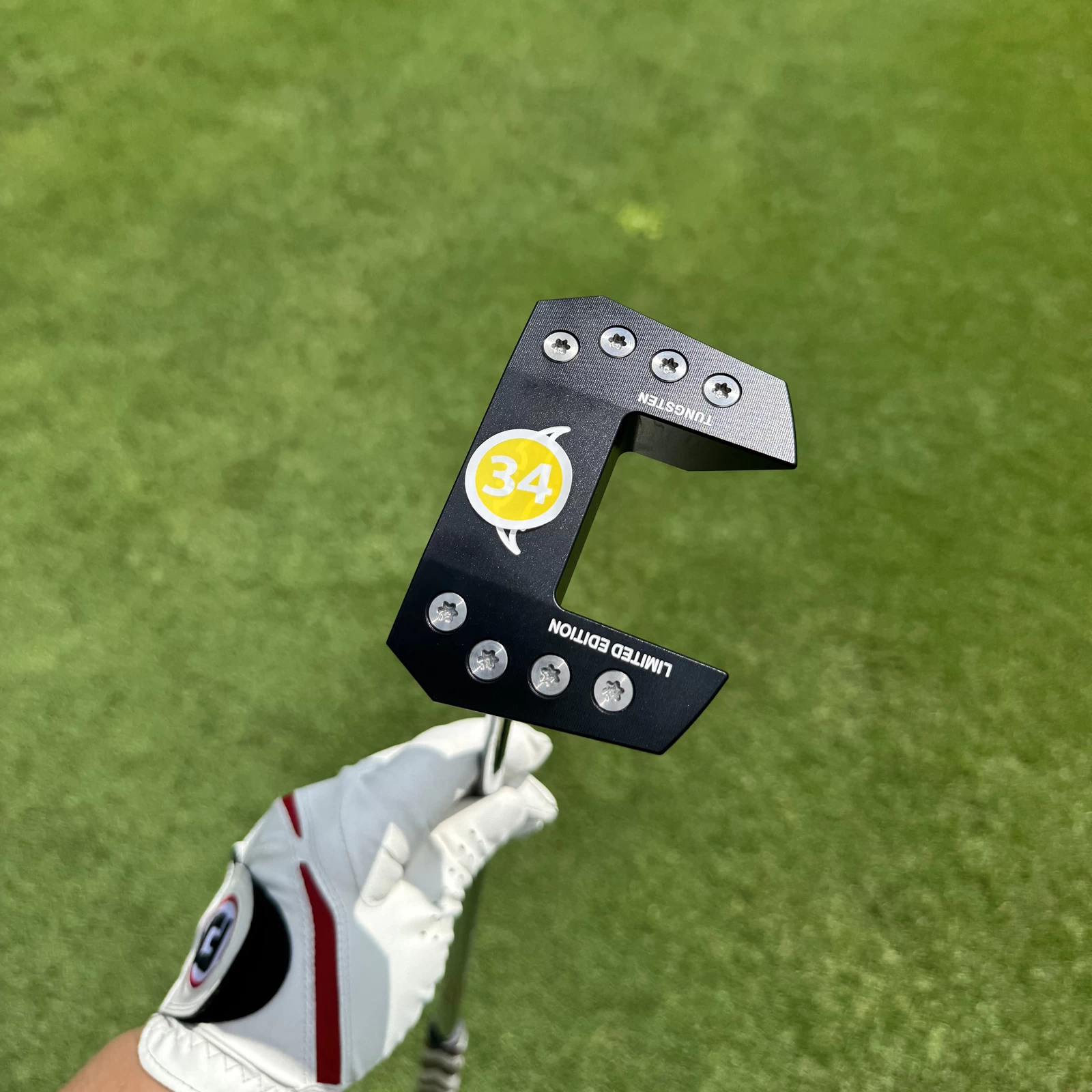 Left Hand Calong BAT Golf Putter Black 6063 Alloy 34 35inch With Weight Customizable with Screws Balance Technology Included Headcover - Image 6