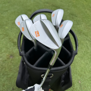 Calong Forged Golf HUB Golf Wedge Silvery 50 52 54 56 58 60 Degree With 115g Stiff Flex Steel Shaft -Full CNC Spin Face