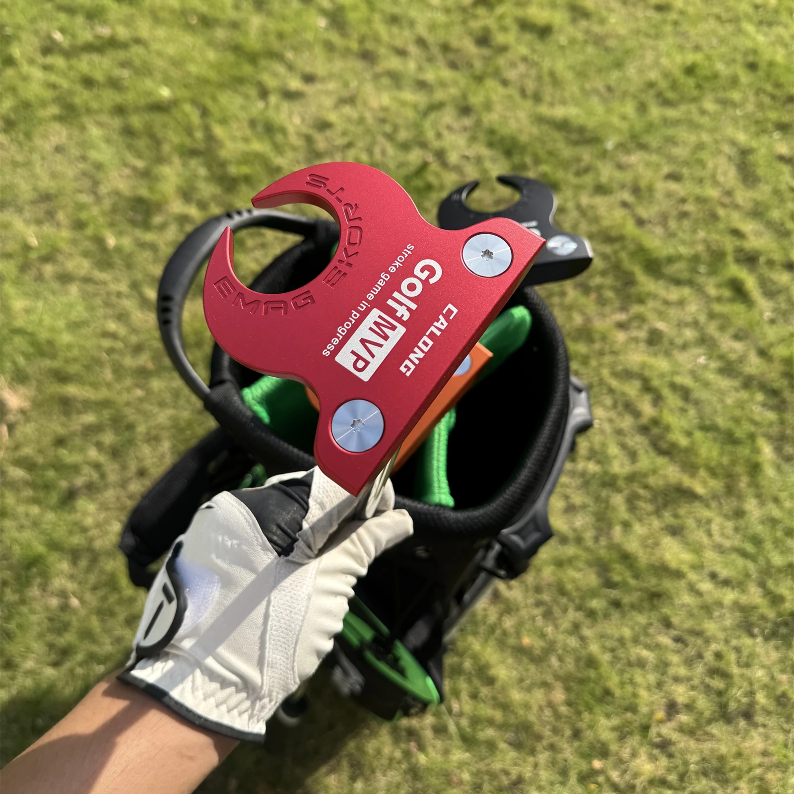 2026 Zero Torque Calong Golf Putter Golf MVP Black/Orange/Red With Weight Customizable Screws Balance Technology Included Headcover - Image 4