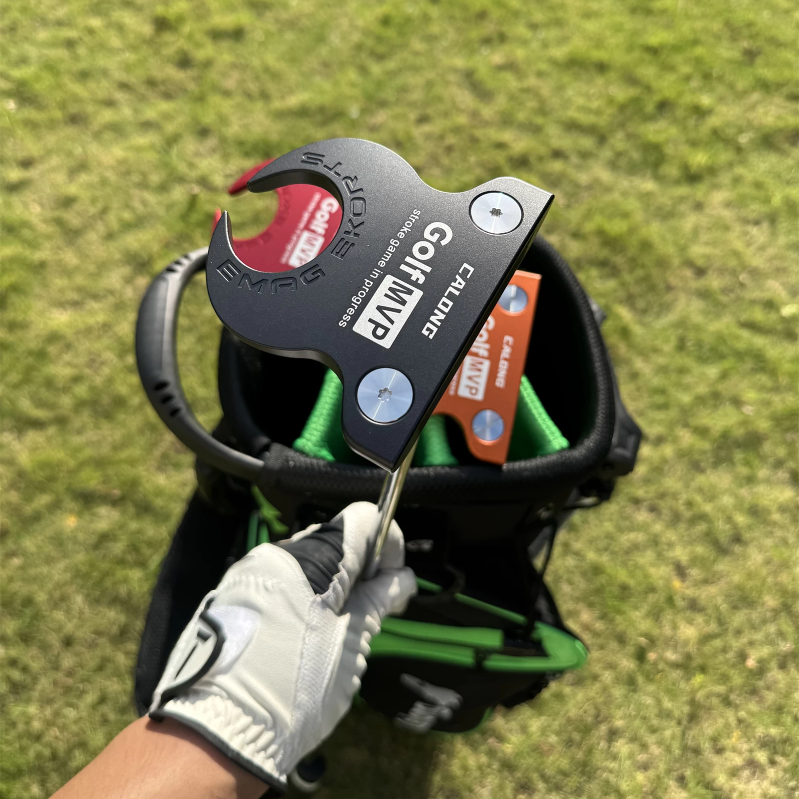 2026 Zero Torque Calong Golf Putter Golf MVP Black/Orange/Red With Weight Customizable Screws Balance Technology Included Headcover - Image 2