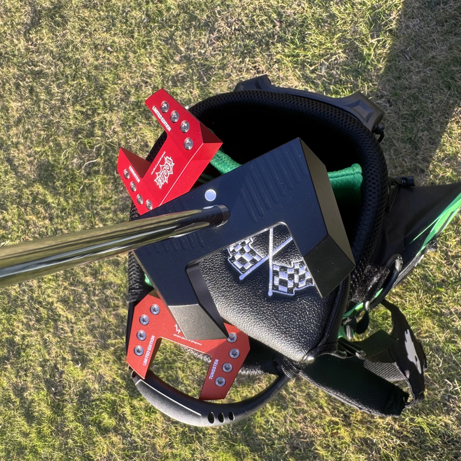 Calong BOOM Golf Putter Center Shaft 6063 Alloy Black/Red/Orange Colors 34/35inch With Tungsten Screws Balance Technology Included Headcover - Image 6