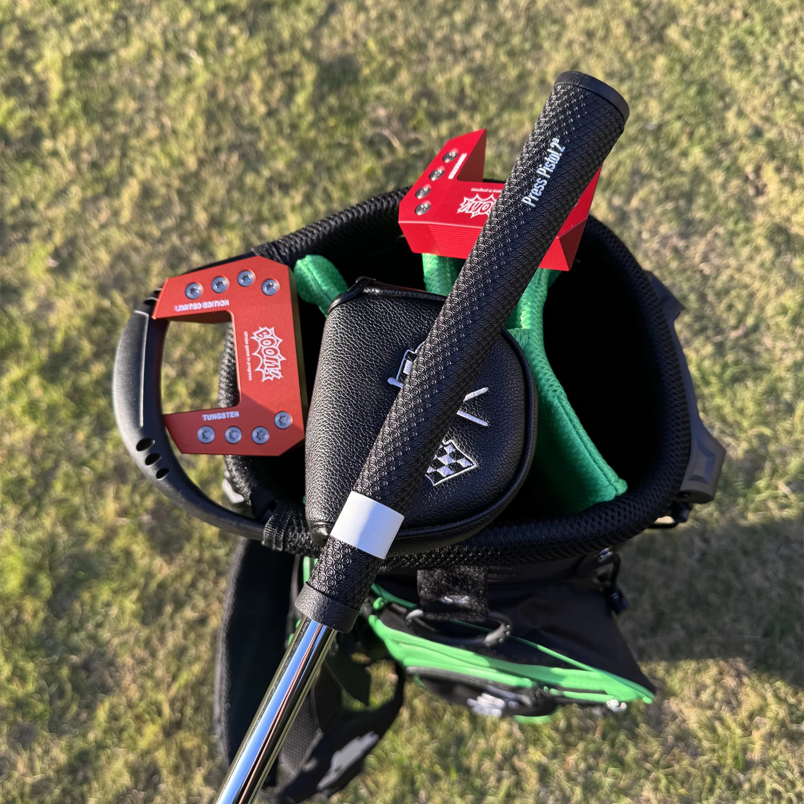 Calong BOOM Golf Putter Center Shaft 6063 Alloy Black/Red/Orange Colors 34/35inch With Tungsten Screws Balance Technology Included Headcover - Image 7