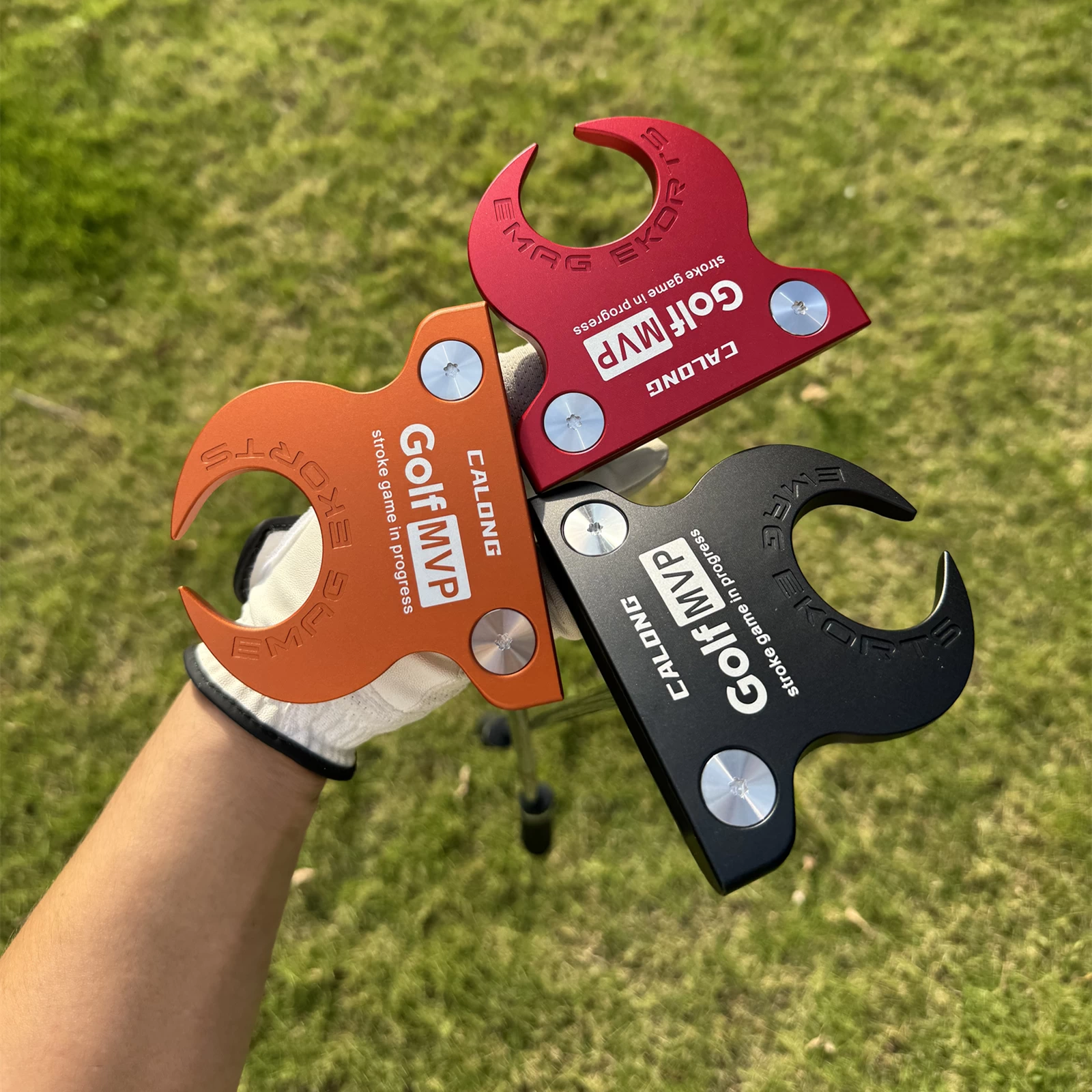 2026 Zero Torque Calong Golf Putter Golf MVP Black/Orange/Red With Weight Customizable Screws Balance Technology Included Headcover