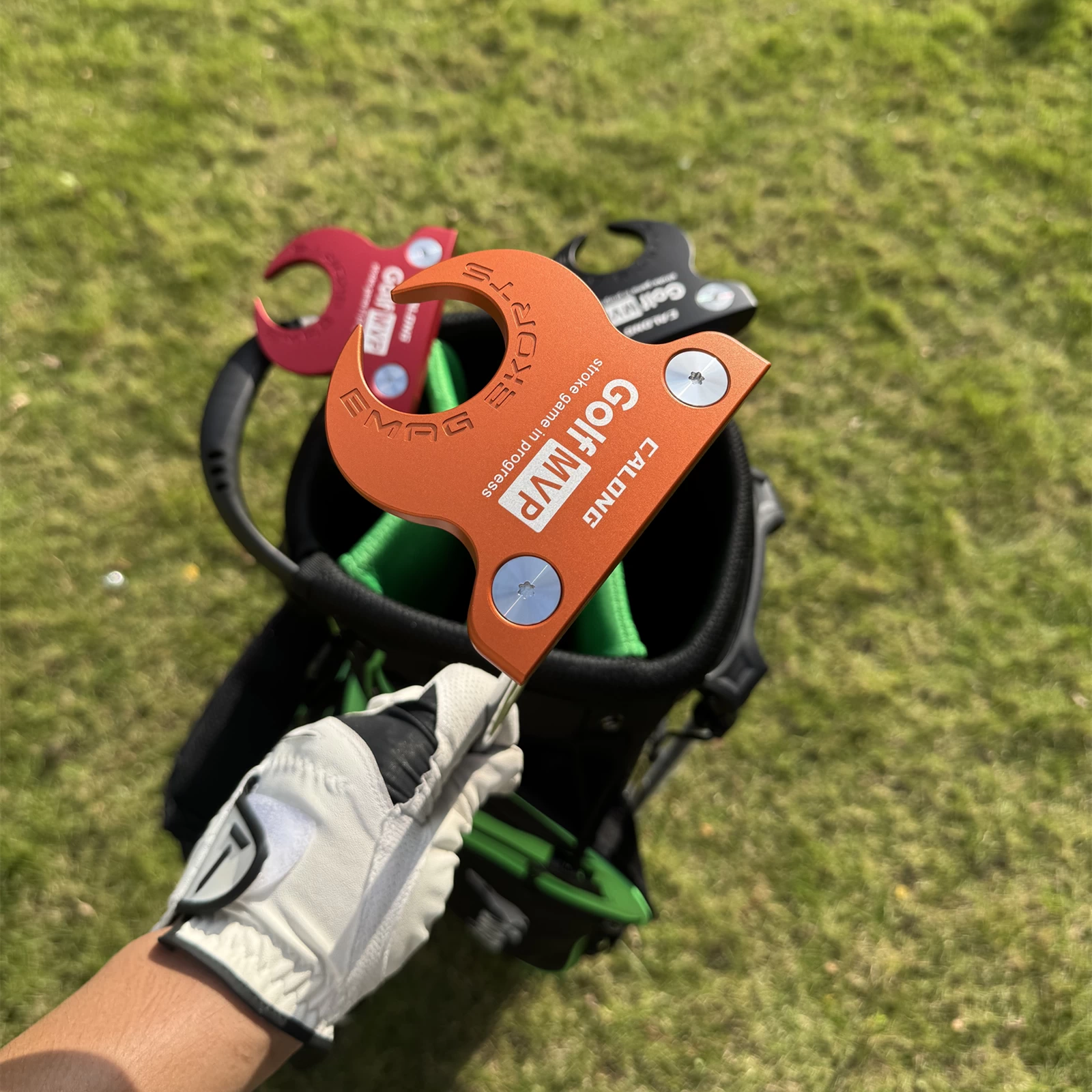 2026 Zero Torque Calong Golf Putter Golf MVP Black/Orange/Red With Weight Customizable Screws Balance Technology Included Headcover - Image 3